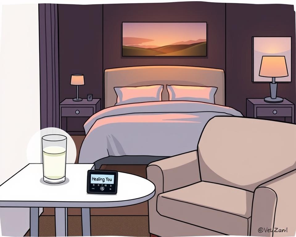 sleep-friendly bedroom environment setup