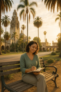 A woman reviews trauma informed therapy to help with anxiety in San Diego
